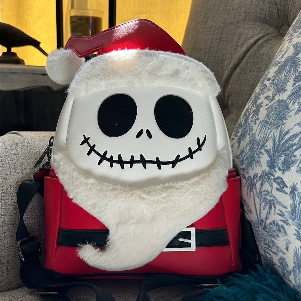 Disney Red and White Santa Backpack